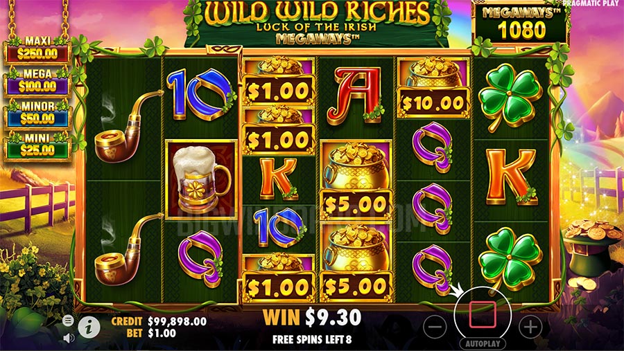 Wild Wild Riches Megaways slot fs2