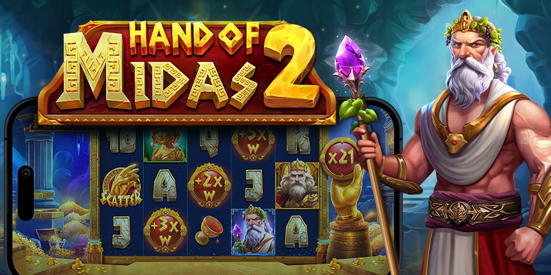 66389b15552b12c2321b5c0a hand of midas 2 pragmatic play slot banner