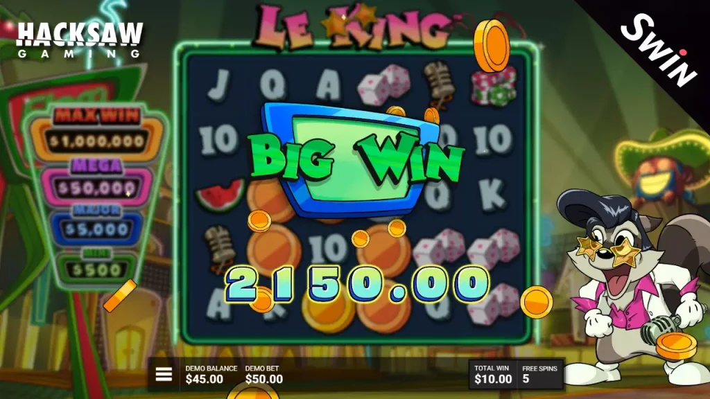 Le King Hacksaw Gaming Feature Buy
