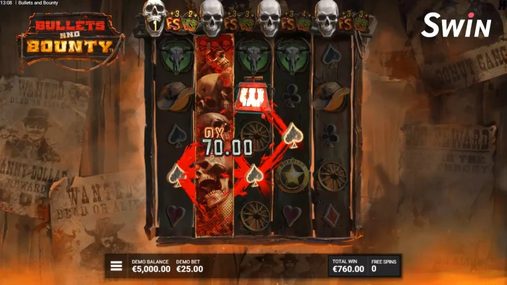 ทดลองเล่น Bullets and Bounty Hacksaw Gaming