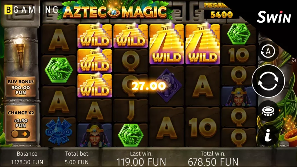 ทดลองเล่นสล็อต Aztec Magic Megaways BGaming