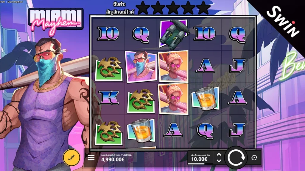 สล็อต Miami Mayhem Hacksaw Gaming