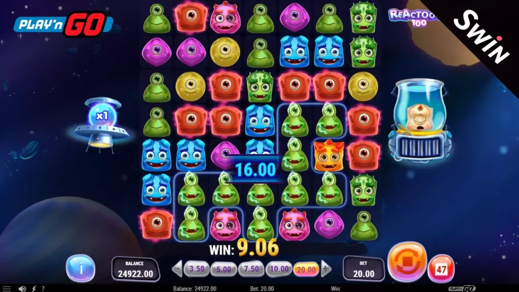 Reactoonz 100 slot