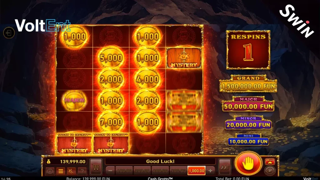 ทดลองเล่น Cash Grotto Hold the Jackpot