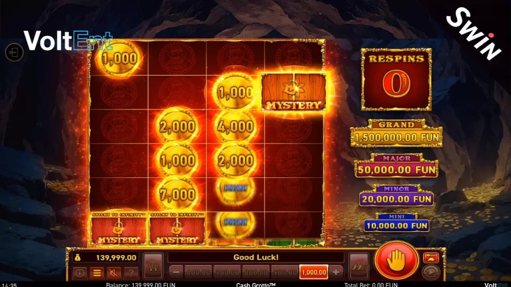 สล็อต Cash Grotto Hold the Jackpot